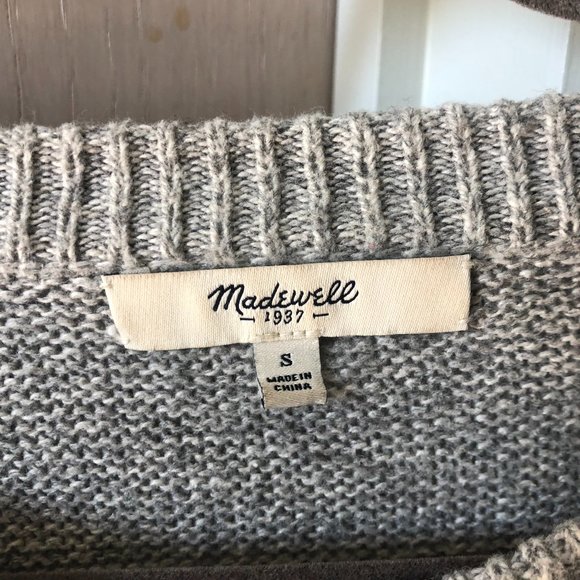 Madewell Sweater | Size Small | Gray - Picture 3 of 3